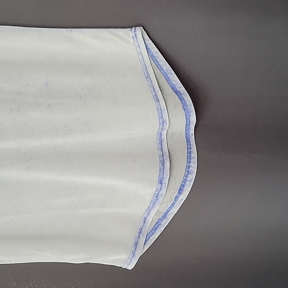 Exist Sheer White and Blue jersey style tee shirt size small 🛍 - Picture 6 of 11